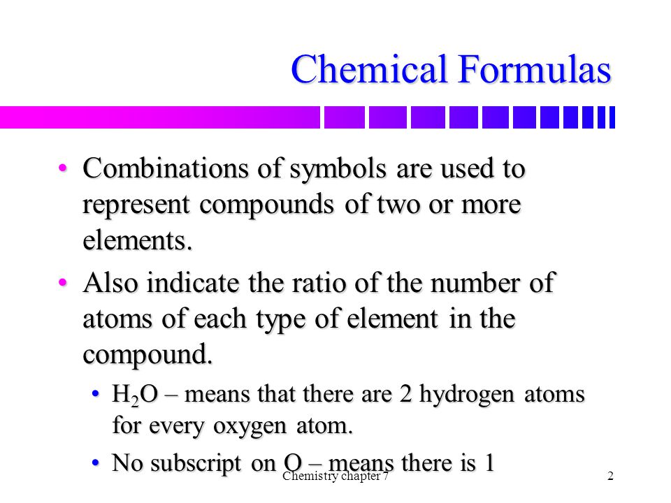Chemical Formulas And Chemical Compounds Ppt Video Online Download