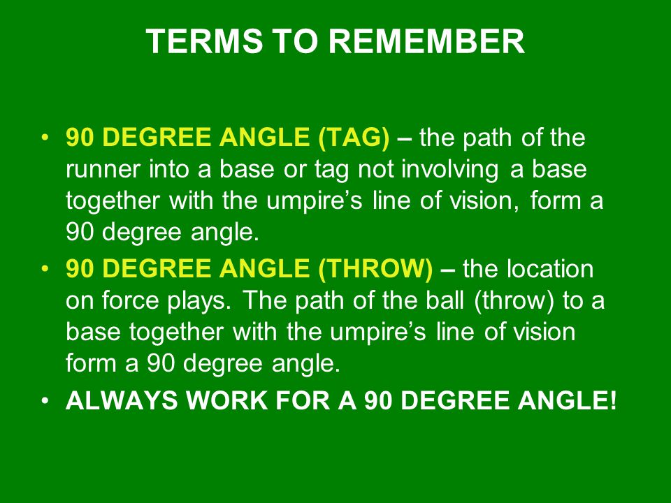 TERMS TO REMEMBER