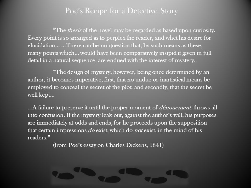 Edgar Allan Poe Creator Of The Modern Detective Story Ppt Video Online Download