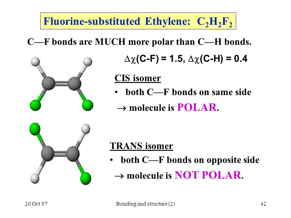 Fluorine-substituted Ethylene: C2H2F2.