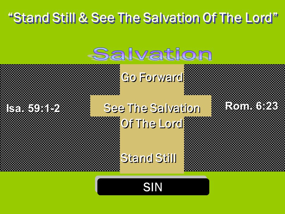 Stand Still & See The Salvation Of The Lord