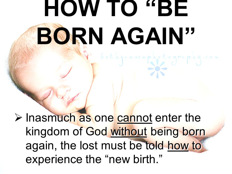 HOW TO BE BORN AGAIN