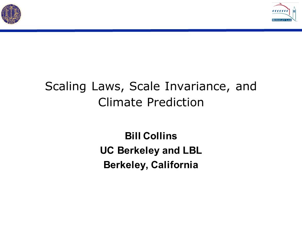 Scaling Laws, Scale Invariance, and Climate Prediction