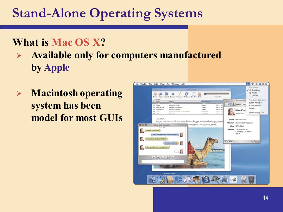 Stand-Alone Operating Systems
