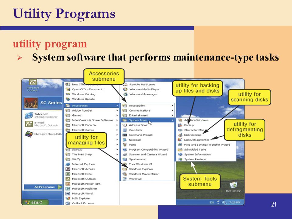 Utility Programs utility program