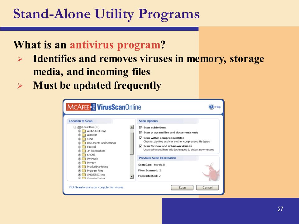 Stand-Alone Utility Programs
