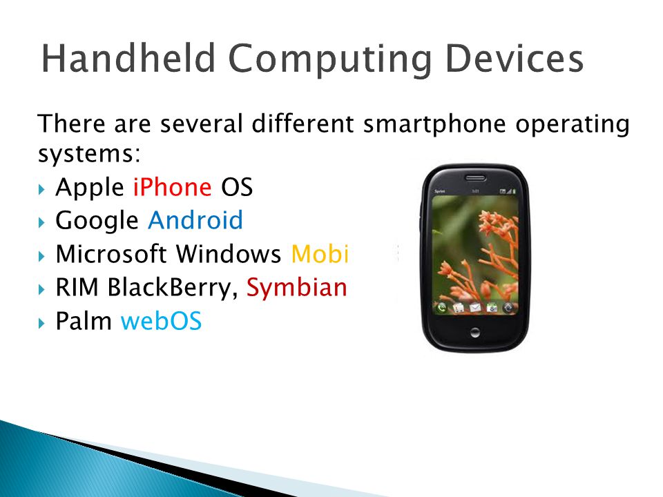 Handheld Computing Devices