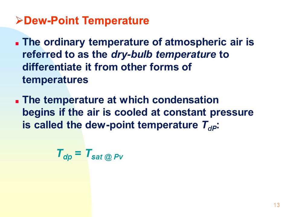 Dew-Point Temperature