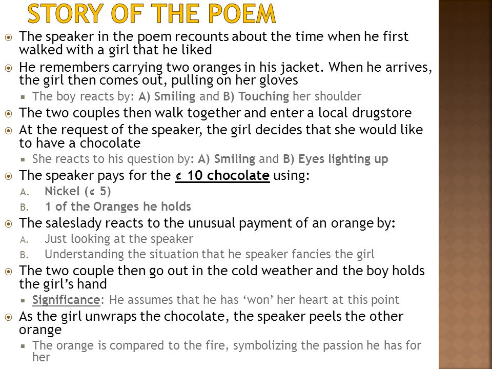 oranges poem by gary soto
