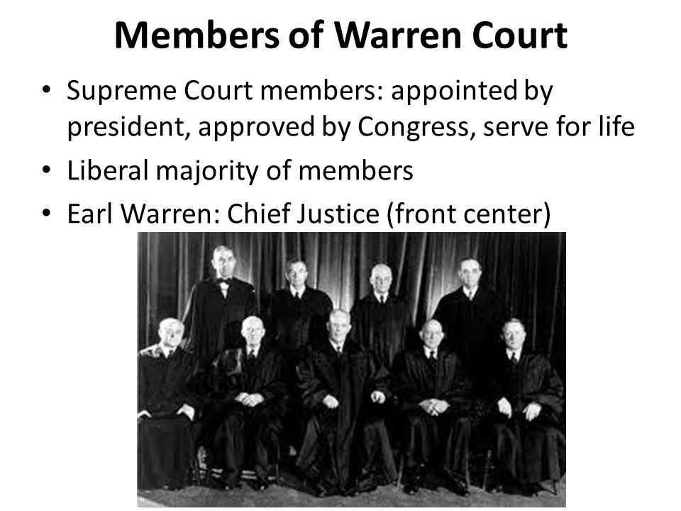 Members of Warren Court
