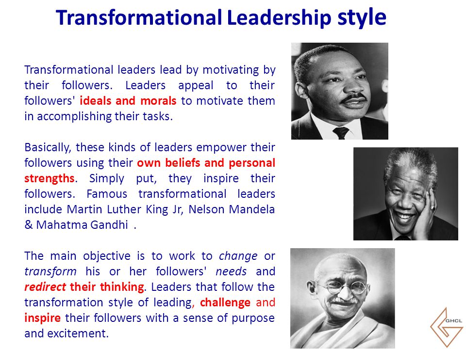 Transformational Leadership style