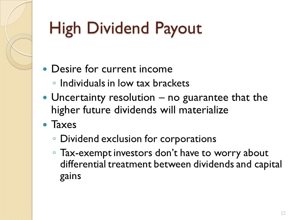 Alternatives to Paying a Dividend