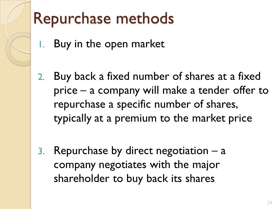 Information Content of Stock Repurchases
