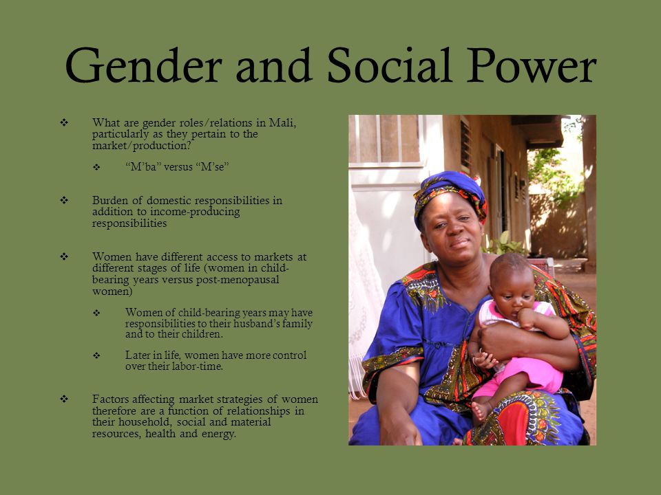 Gender and Social Power