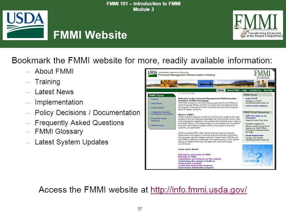 Financial Management Modernization Initiative (FMMI) - ppt download