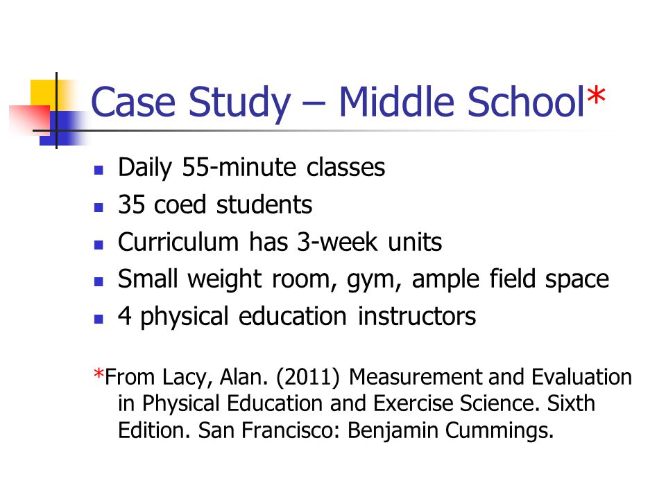 Case Study – Middle School*