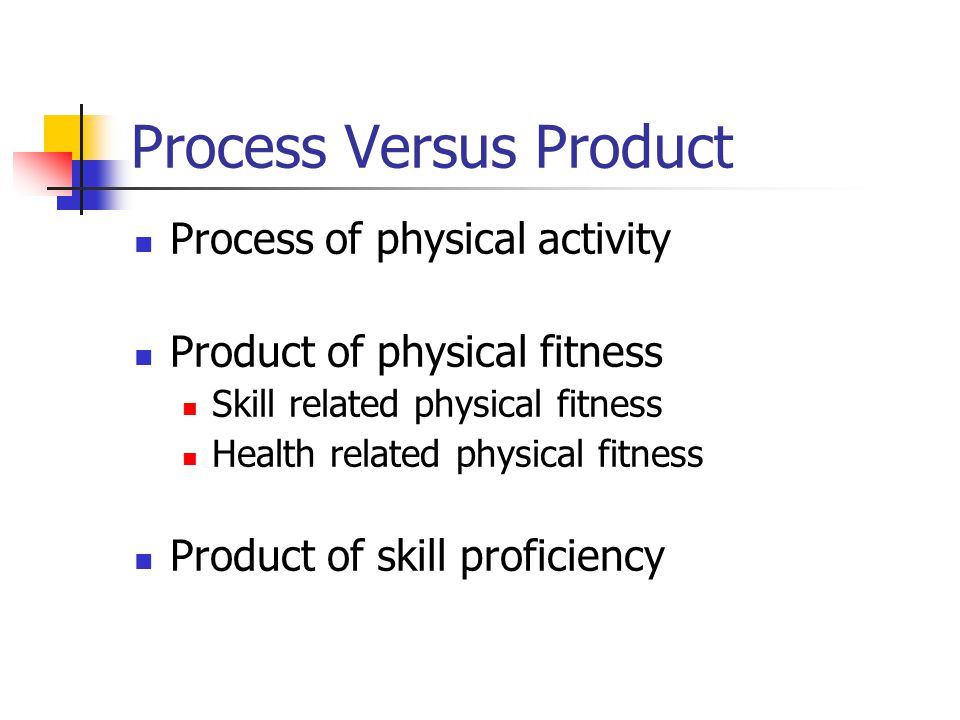 Process Versus Product