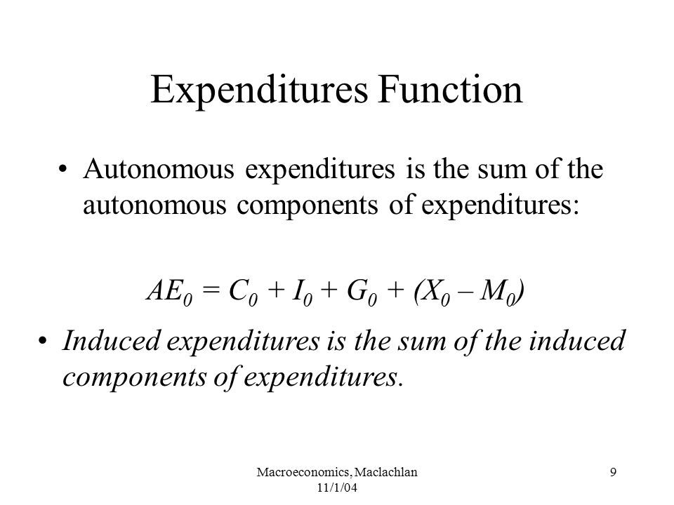 Expenditures Function