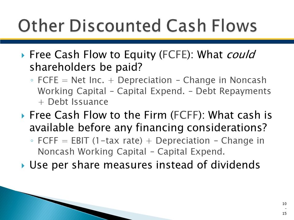 Other Discounted Cash Flows