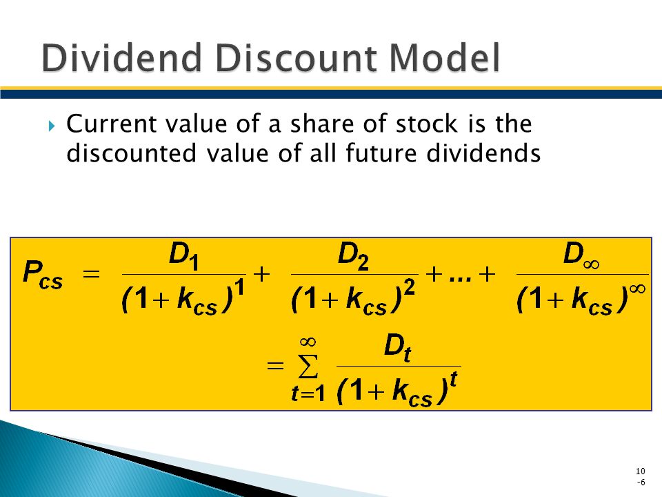 Dividend Discount Model