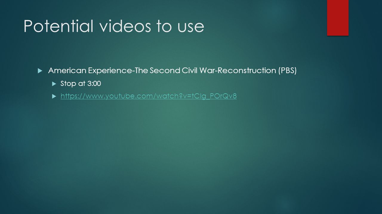 Watch Reconstruction: The Second Civil War, American Experience, Official  Site