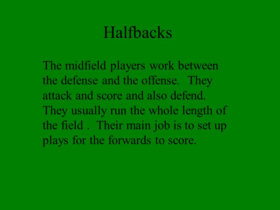 Halfbacks