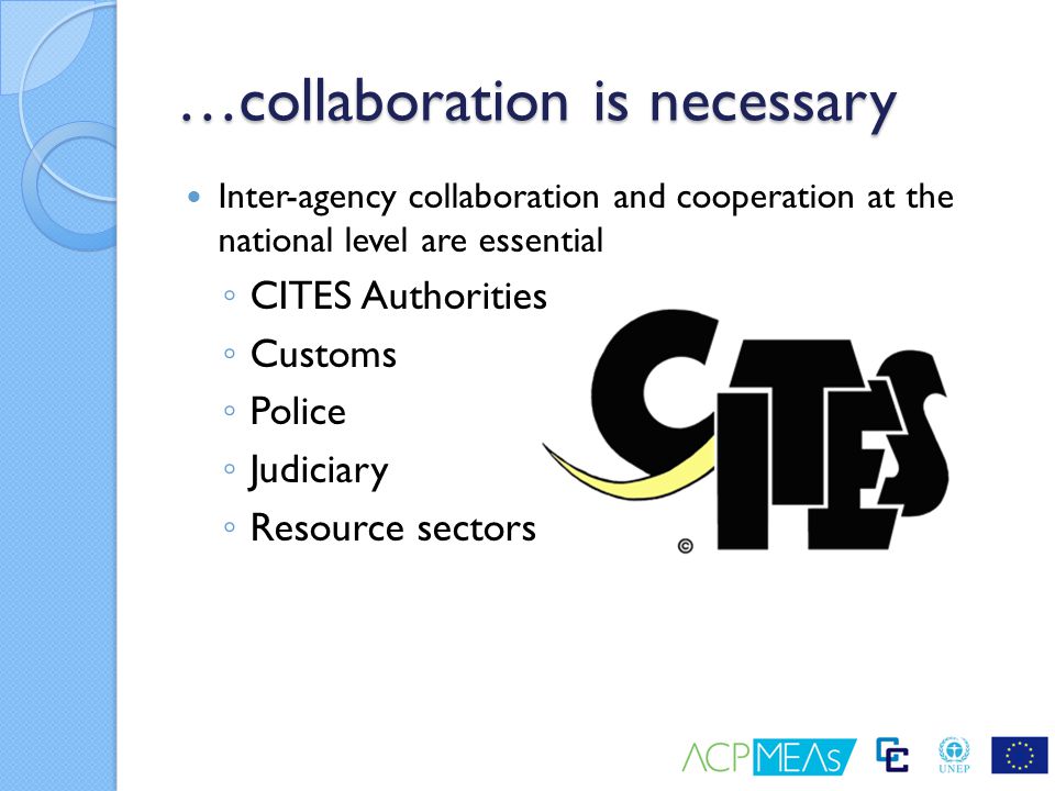 …collaboration is necessary