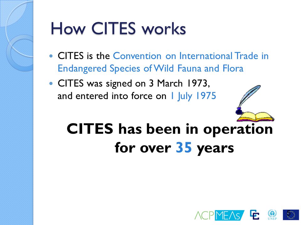 CITES has been in operation for over 35 years