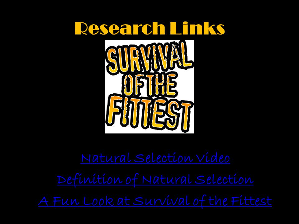 Research Links Natural Selection Video Definition of Natural Selection