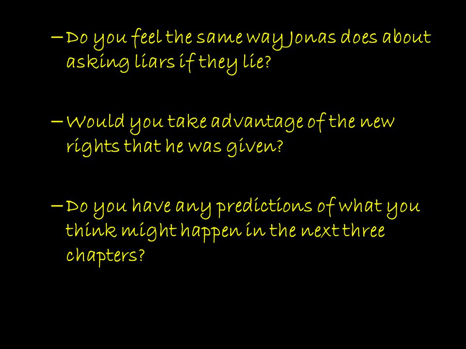 Do you feel the same way Jonas does about asking liars if they lie