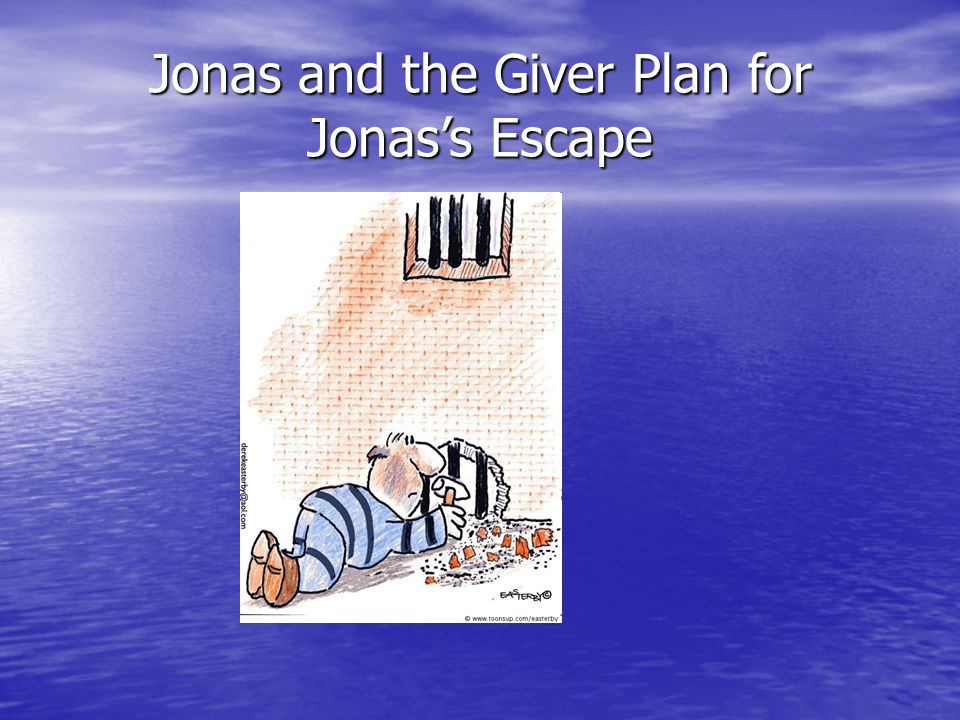 Jonas and the Giver Plan for Jonas’s Escape
