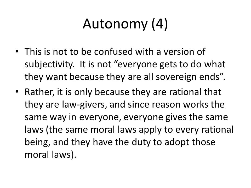Autonomy (4)