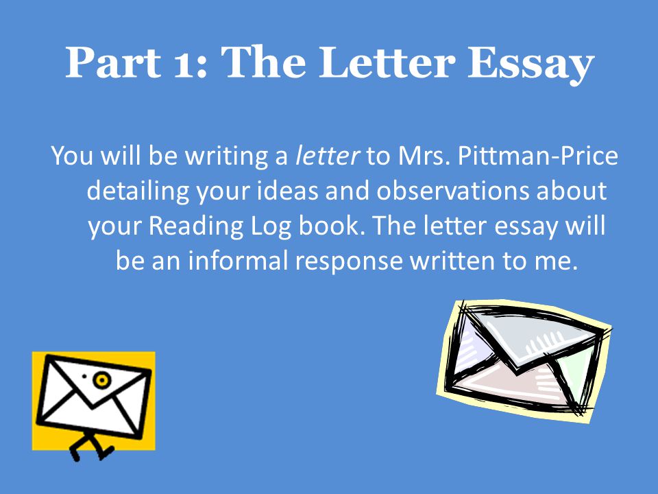 Part 1: The Letter Essay