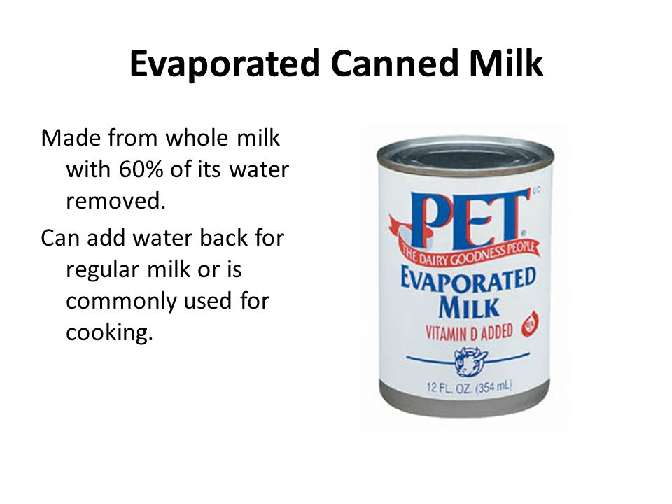 Evaporated Canned Milk
