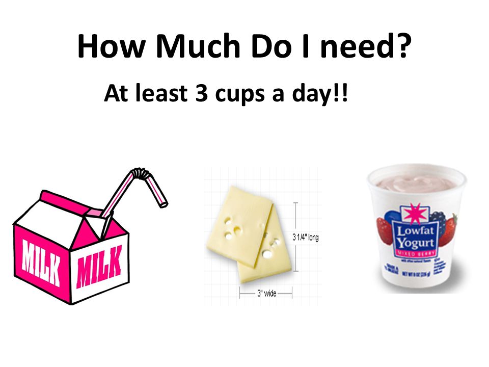 How Much Do I need At least 3 cups a day!!