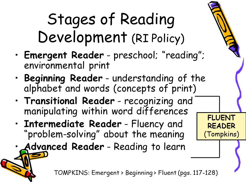 Stages Of Reading Development Chart