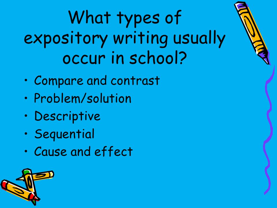 types of expository writing