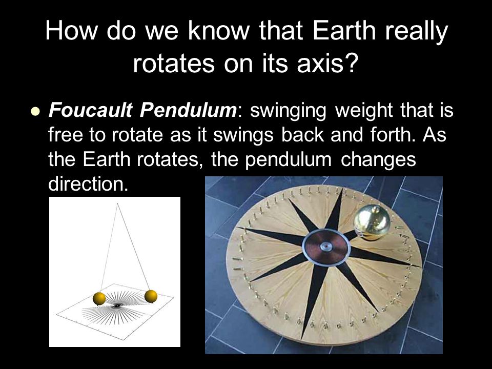 How do we know that Earth really rotates on its axis
