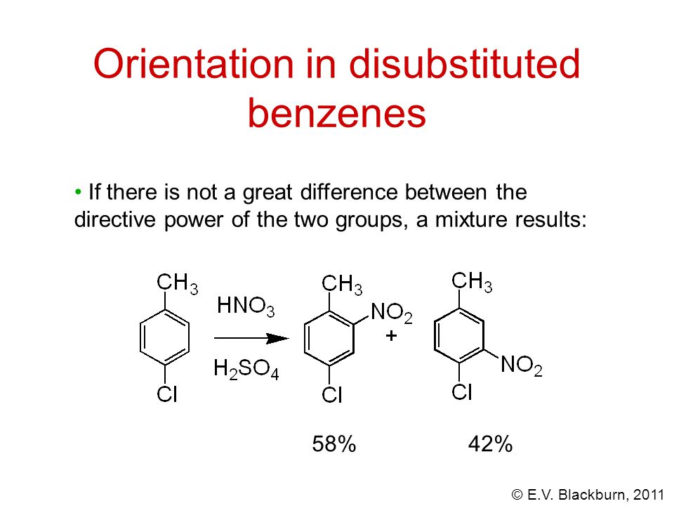 About the orientation in the benzene ring and the interaction of benzene  derivatives with bromine / bromine water... | VK