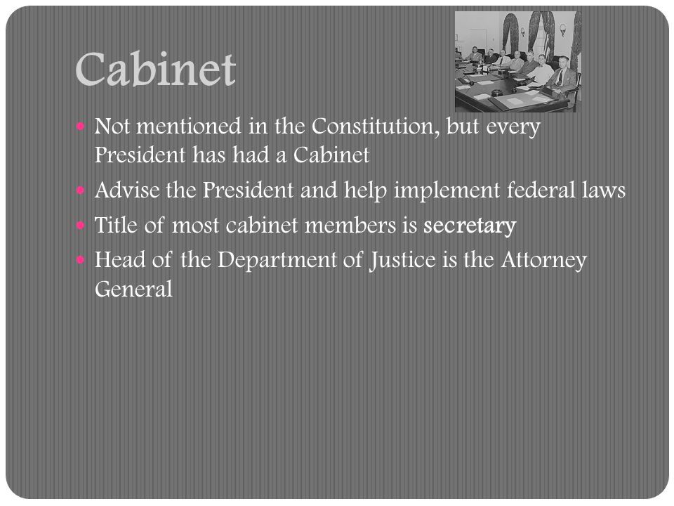 The Executive Branch Ppt Download