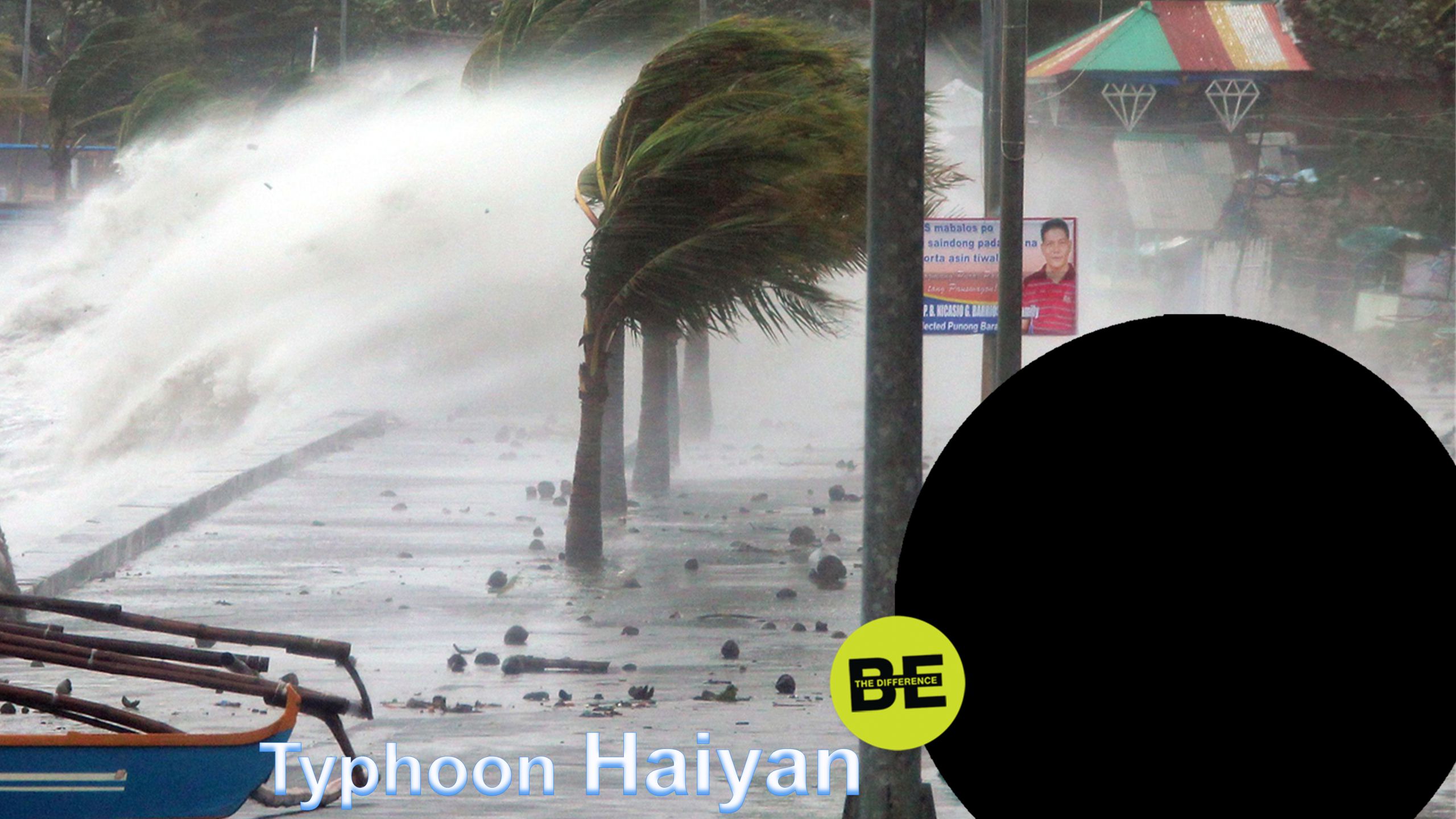 Example: Typhoon Haiyan that hit the Philippines on 7 November 2013