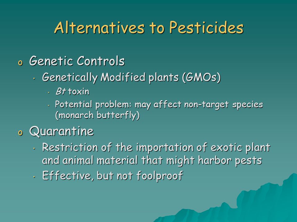 Alternatives to Pesticides