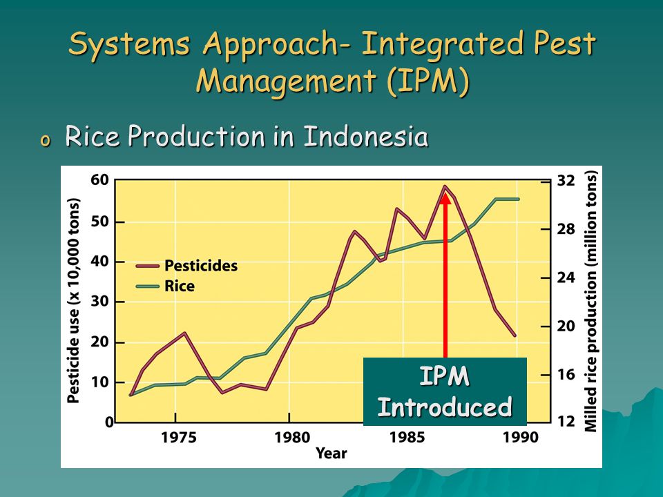 Systems Approach- Integrated Pest Management (IPM)