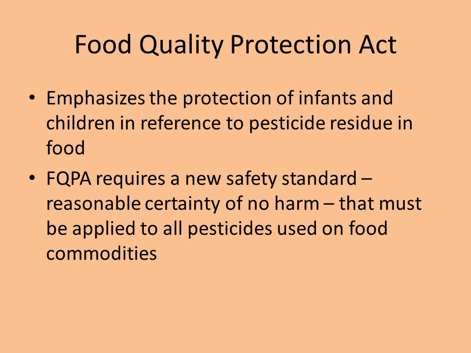 Food Quality Protection Act
