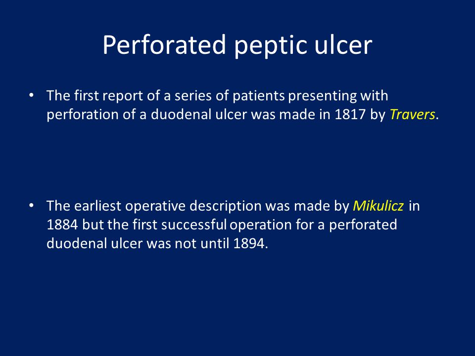 PERFORATED PEPTIC ULCER - ppt download