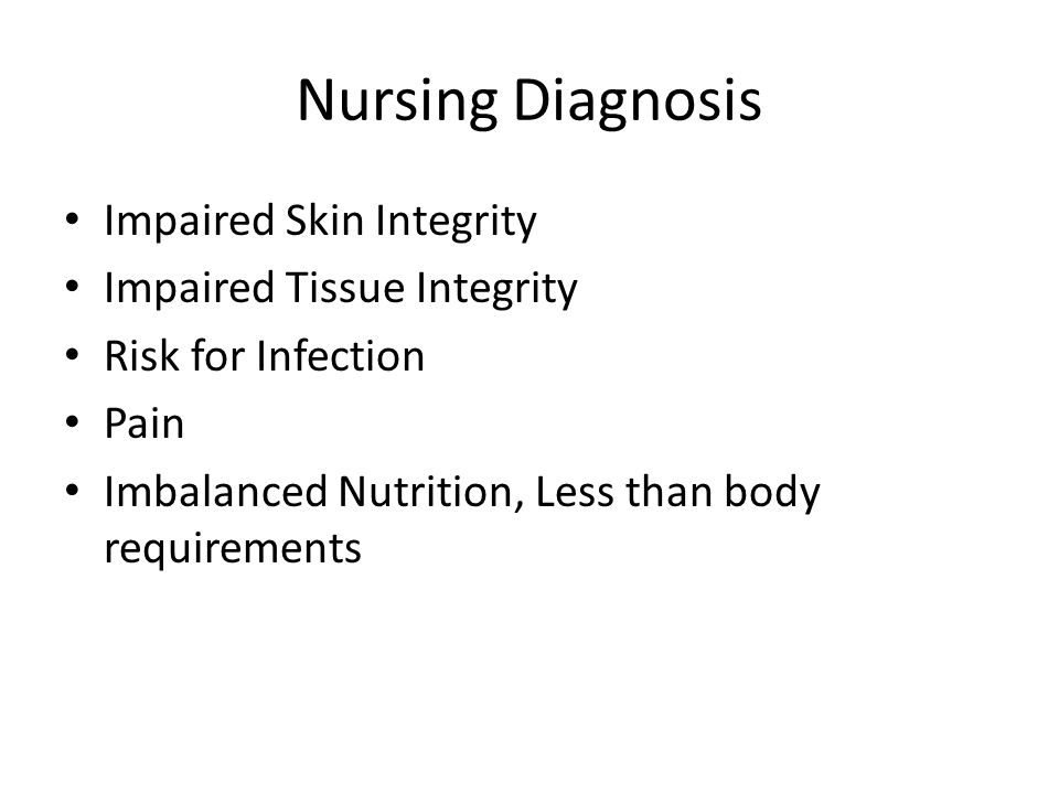 risk for infection nursing diagnosis