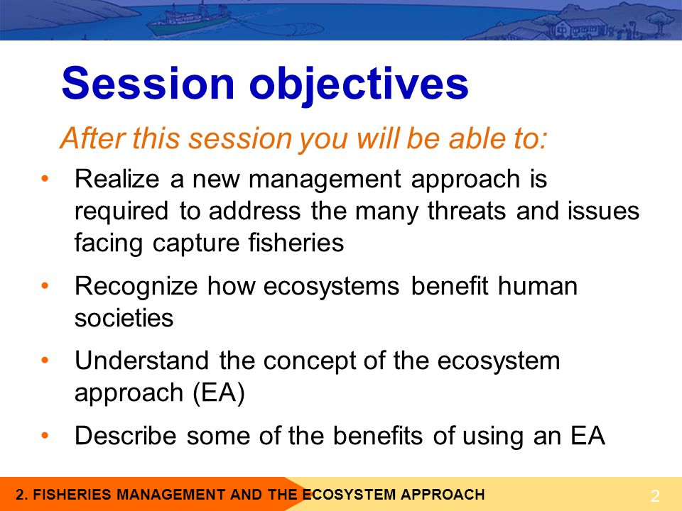 Session objectives After this session you will be able to: