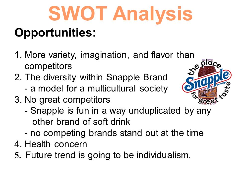 dr pepper snapple swot analysis