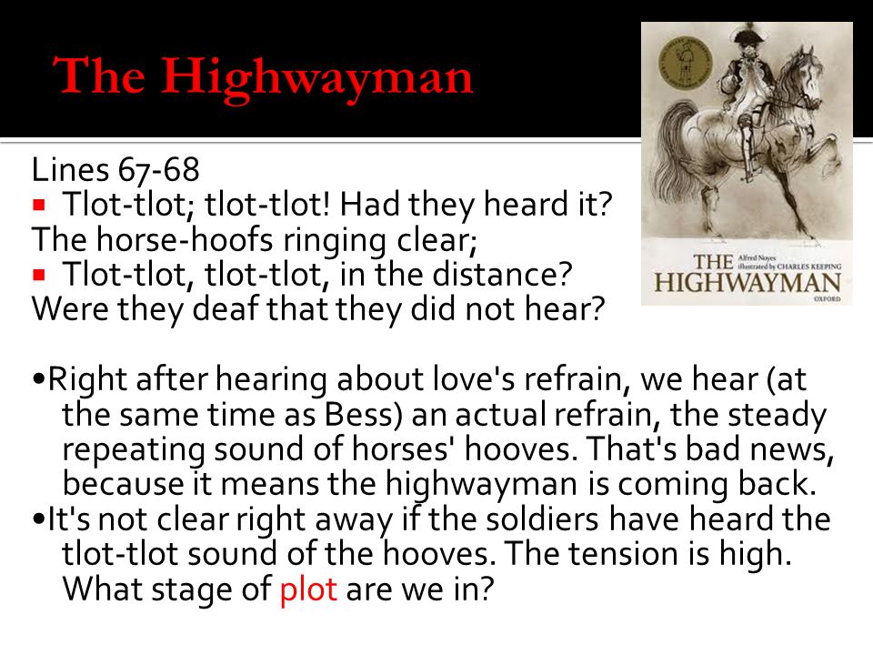 the highwayman poem analysis