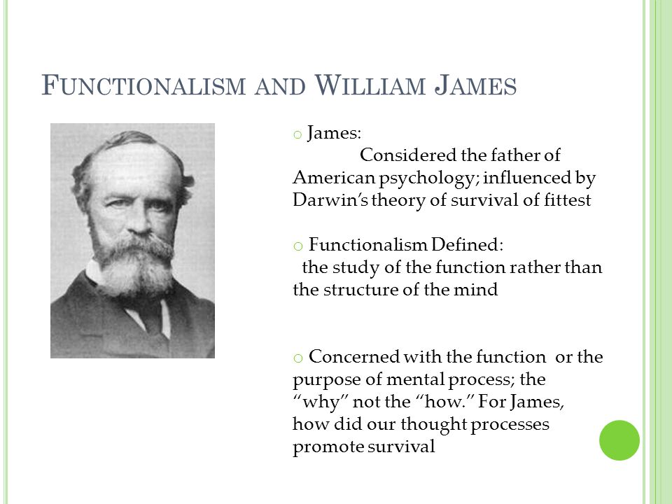 Functionalism and William James